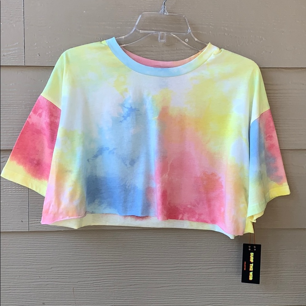 Cropped Tie Dye Top